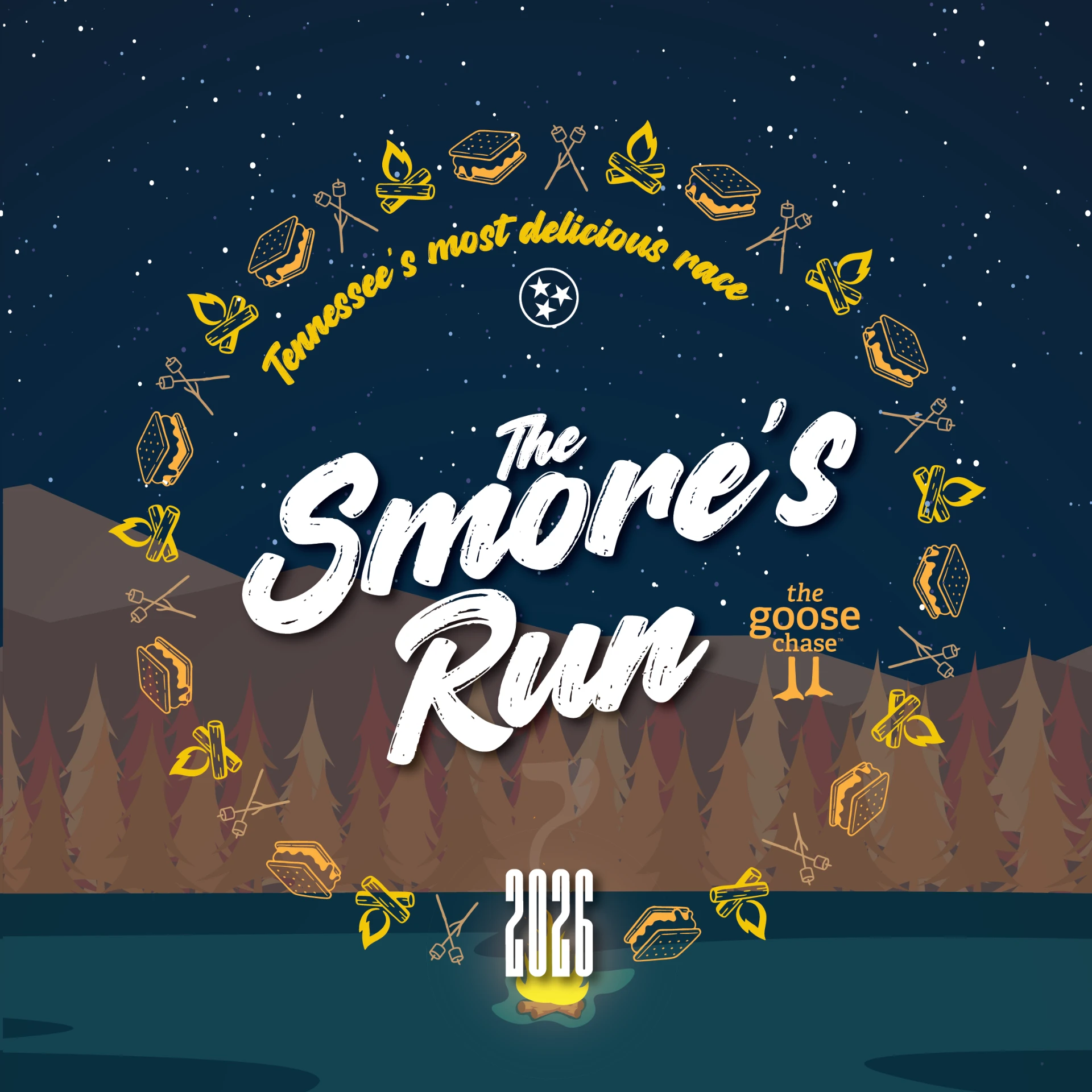 The S'mores Run 2026 logo
